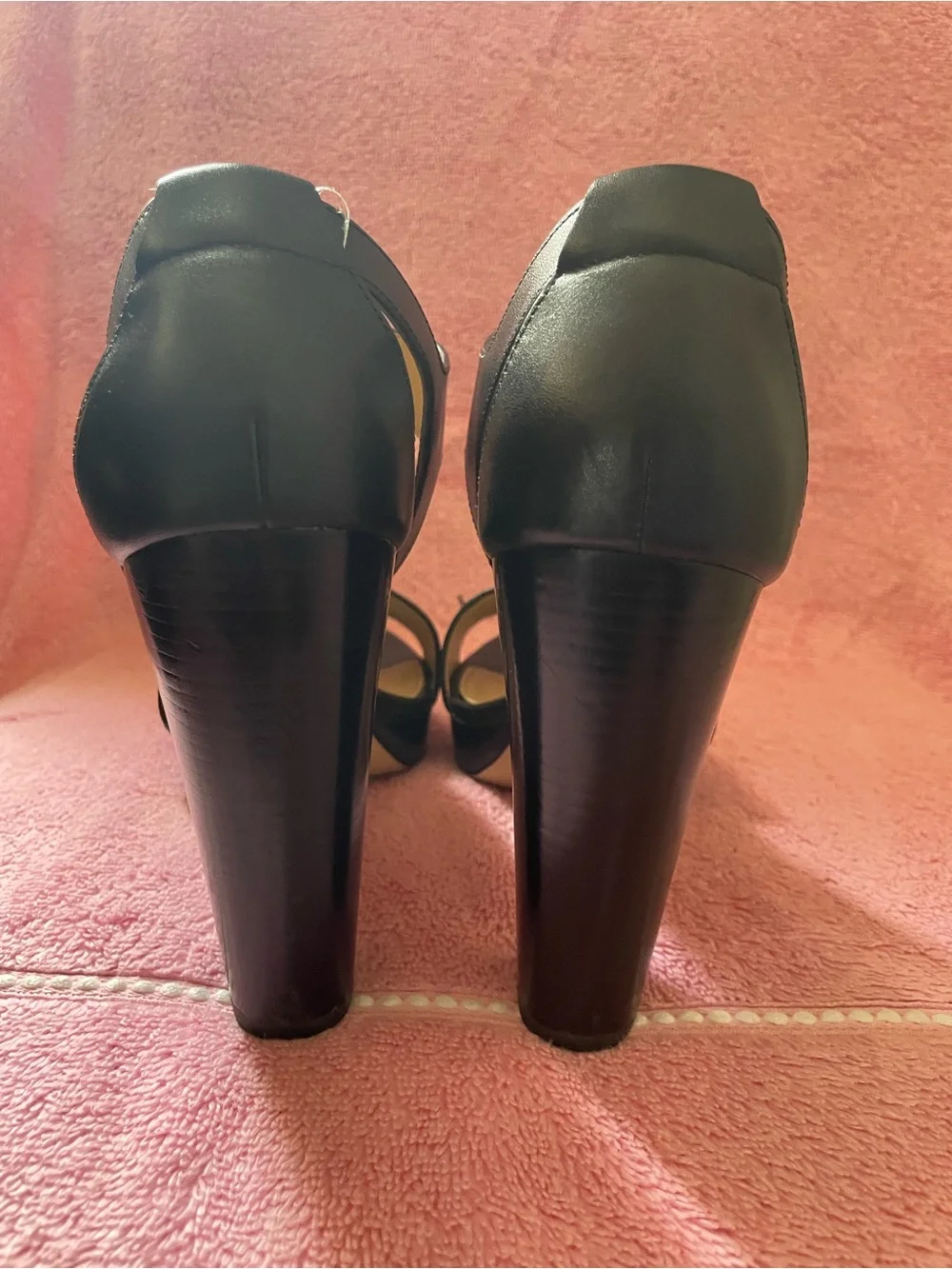 MICHAEL KORS Berkley Zipper Platform High-heel Sandals In Black 8.5